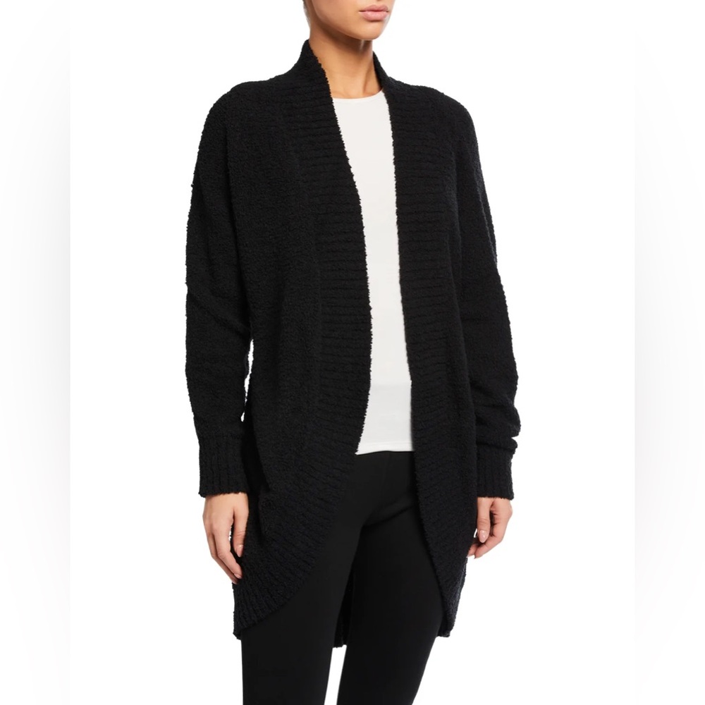 UGG Women's Fremont Black Soft Cardigan With Pockets Small Cozy